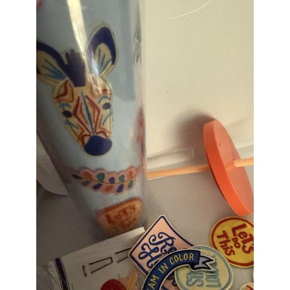 Starbucks Dream In Color Patches Stickers DIY Cold Cup Tumbler 24 oz New - Picture 4 of 7